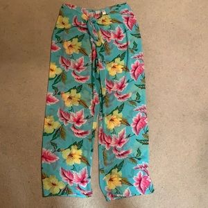 Victoria’s Secret swim pants cover up flowy boho beach vibes like new condition